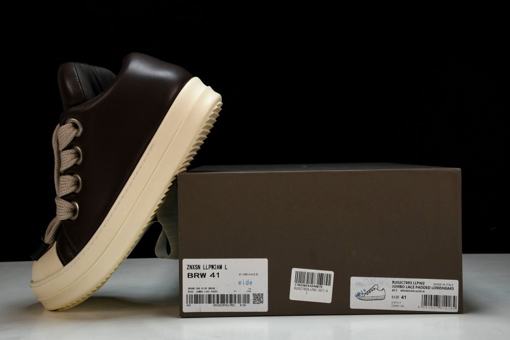 Rick Owens Luxor Jumbo Lace Padded Low 'Black' - Image 23