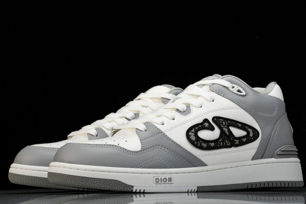 D1or B57 Mid-Top "Grey White' - Image 2