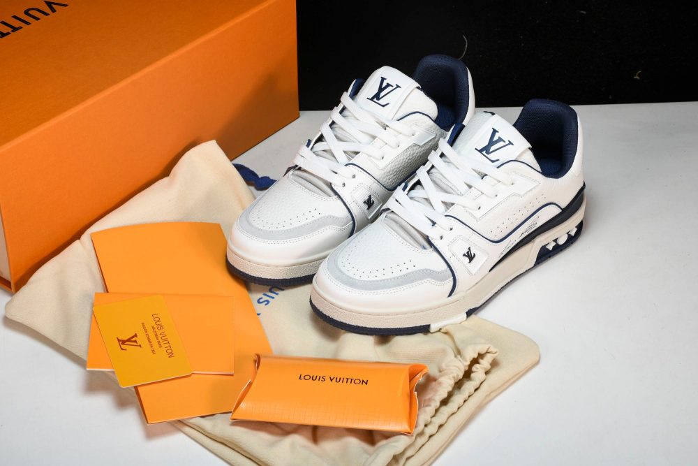 Louis Vuittоп Trainer Low 'Signature White Marine' - Image 23