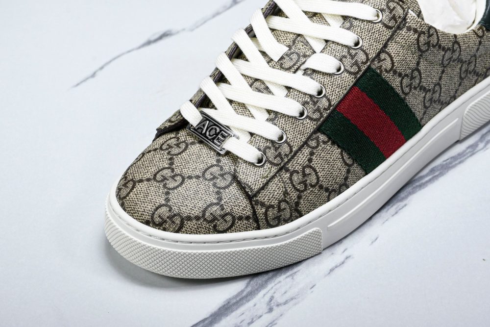 Guссi Ace Web 'Beige Monogram' - Image 9