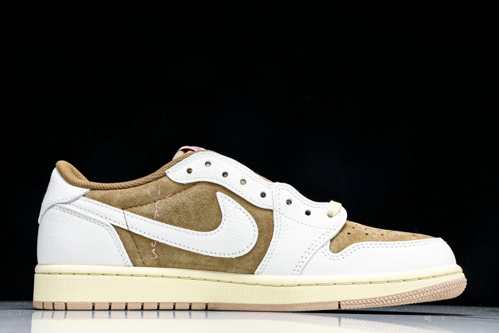Travis Scott AJ1 Retro Low OG 'Sail Shy Pink' - Image 3
