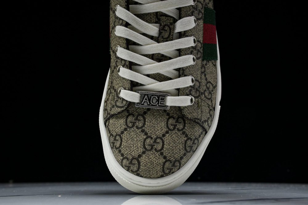 Guссi Ace Web 'Beige Monogram' - Image 6