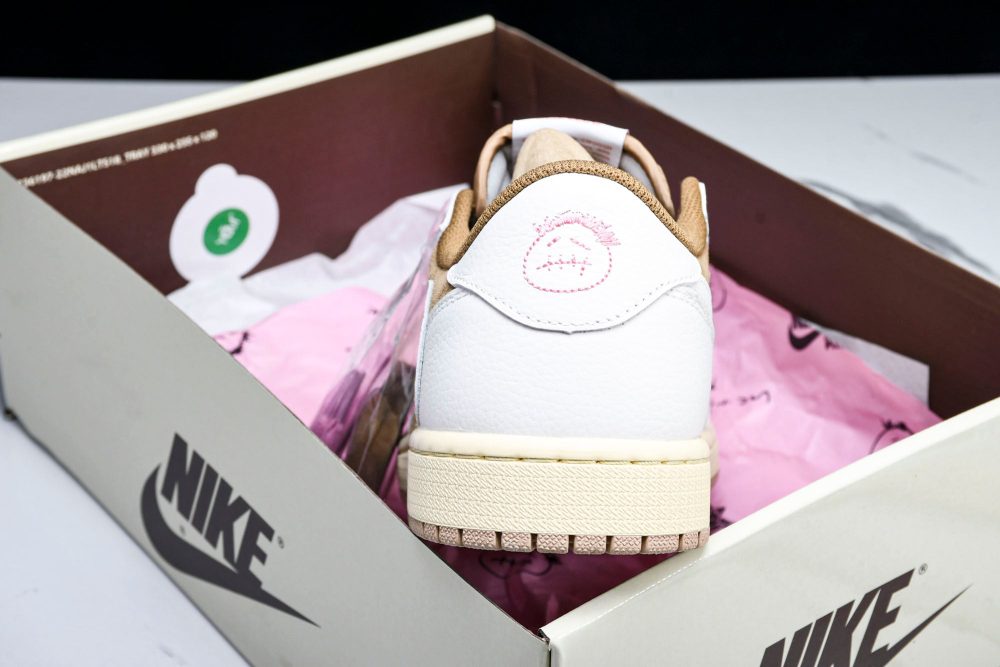 Travis Scott AJ1 Retro Low OG 'Sail Shy Pink' - Image 23
