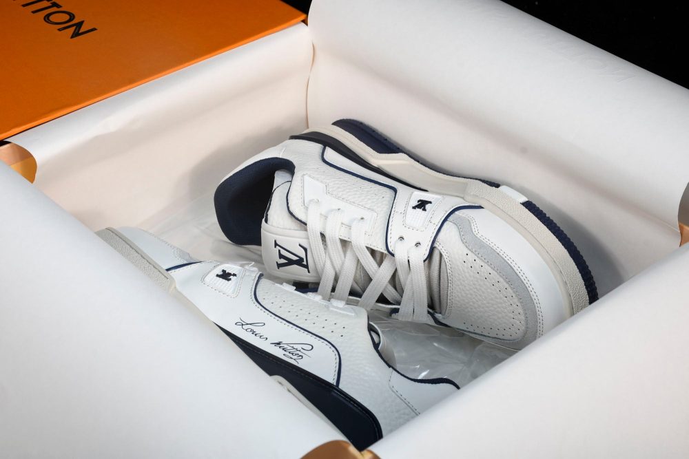 Louis Vuittоп Trainer Low 'Signature White Marine' - Image 29