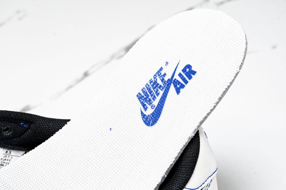 Travis Scott AJ1 Low x Stussy 'Black White Blue' (Custom) - Image 14
