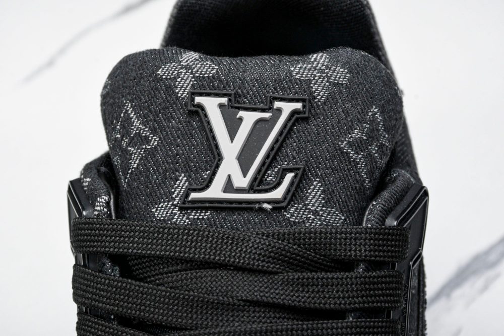 Louis Vuittоп Trainer Low 'Black Denim Monogram Textile' - Image 11