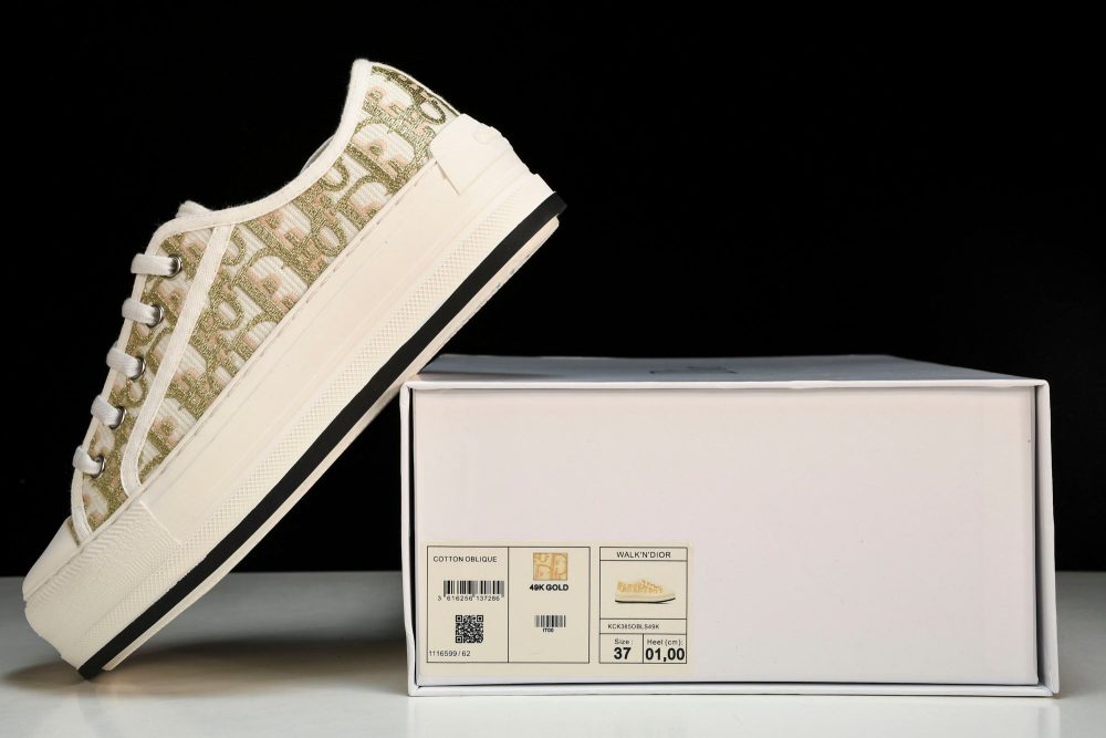 D1or Walk'N'D1or Platform Sneaker 'Oblique Gold' - Image 26