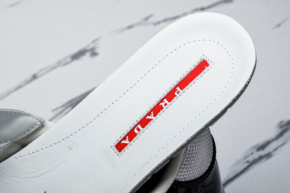 Prada America's Cup Sneaker 'Black Silver White' v2 - Image 13