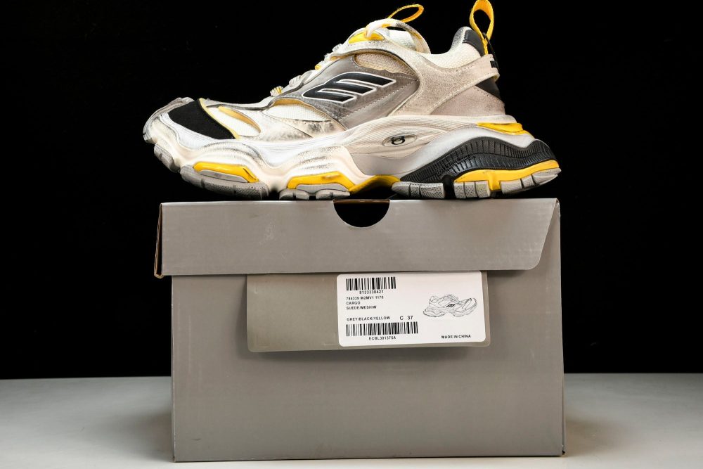 Cargo Sneaker 'White Yellow' - Image 28