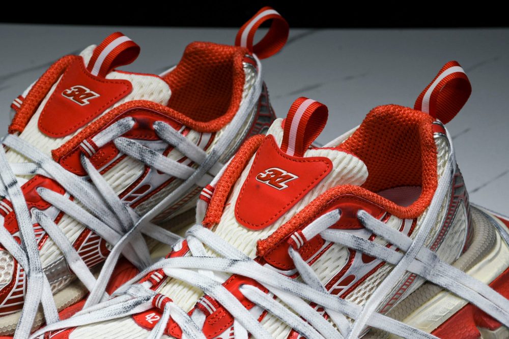 3XL Sneaker Extreme Lace 'White Orange' - Image 21