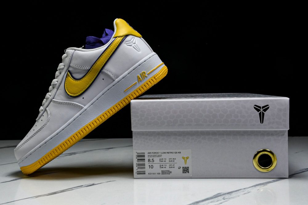 AF1 Kobe Bryant 'Lakers Home White' - Image 17