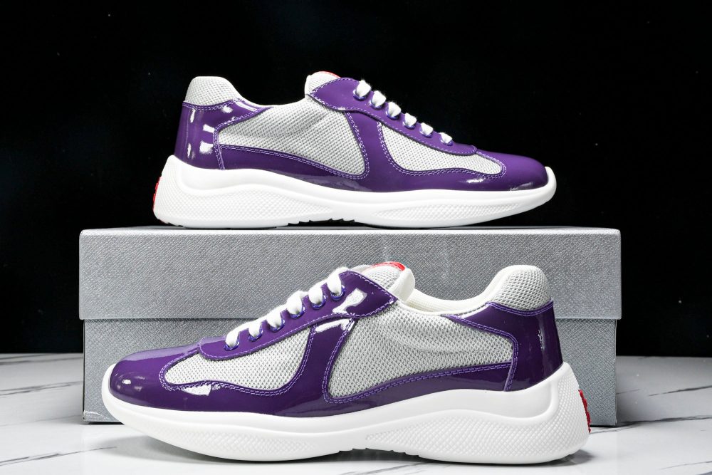 Prada America's Cup Sneaker 'Purple Silver' - Image 21