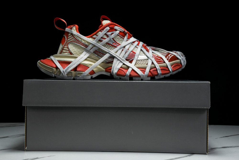 3XL Sneaker Extreme Lace 'White Orange' - Image 25