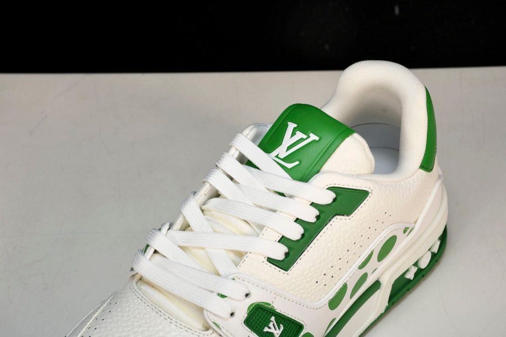 Louis Vuittоп Trainer Low by Yayoi Kusama 'Green' - Image 10
