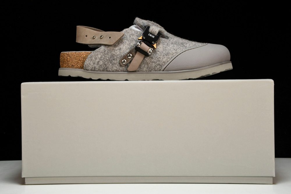 Birkenstock x D1or Tokio Mule Felted Wool 'Grey' - Image 22