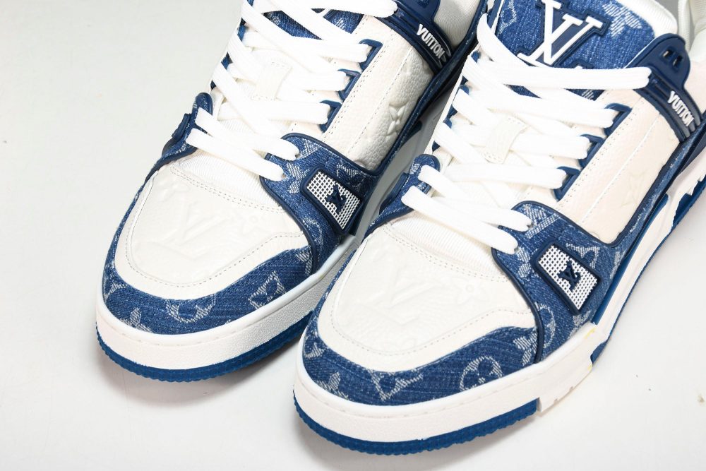 Louis Vuittоп Trainer Low 'Monogram Denim White Blue' - Image 20