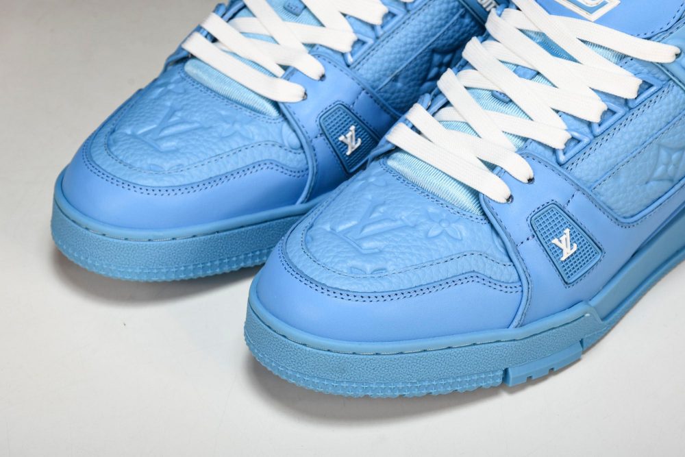 Louis Vuittоп Trainer Low 'Blue Embossed' - Image 20