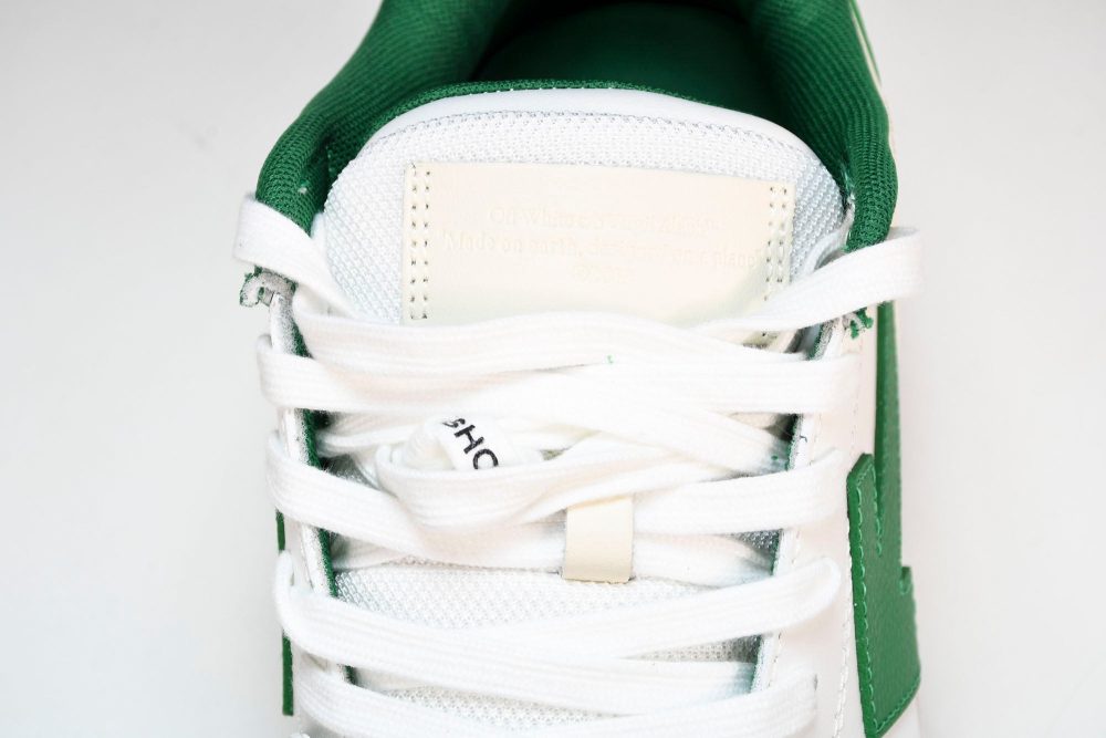 Off-White Out Of Office OOO Low Top 'White Green' - Image 11