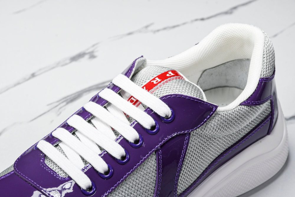 Prada America's Cup Sneaker 'Purple Silver' - Image 10