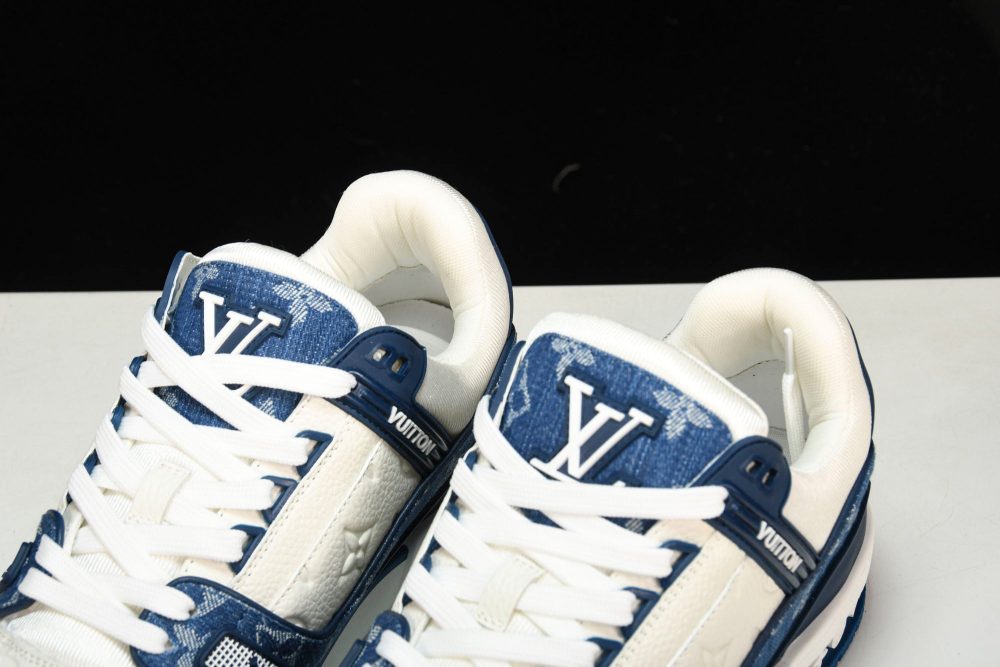 Louis Vuittоп Trainer Low 'Monogram Denim White Blue' - Image 21