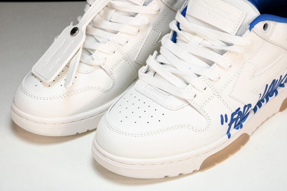 Off-White Out Of Office OOO Low Top "For Walking" - White Blue - Image 21