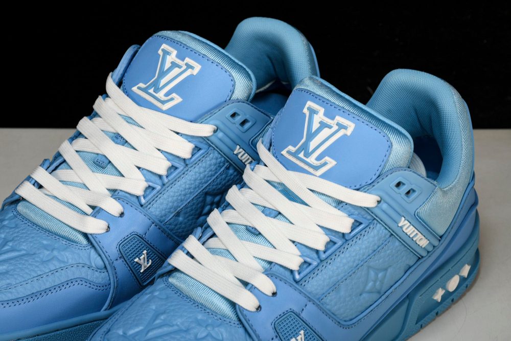 Louis Vuittоп Trainer Low 'Blue Embossed' - Image 21