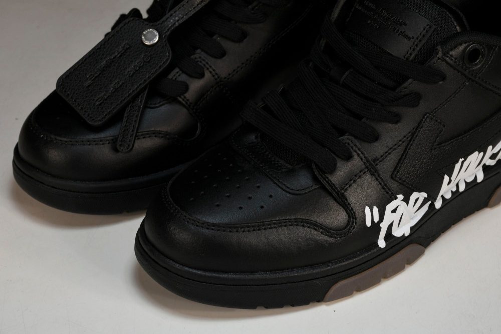 Off-White Out Of Office OOO Low Top "For Walking" - Black White - Image 22