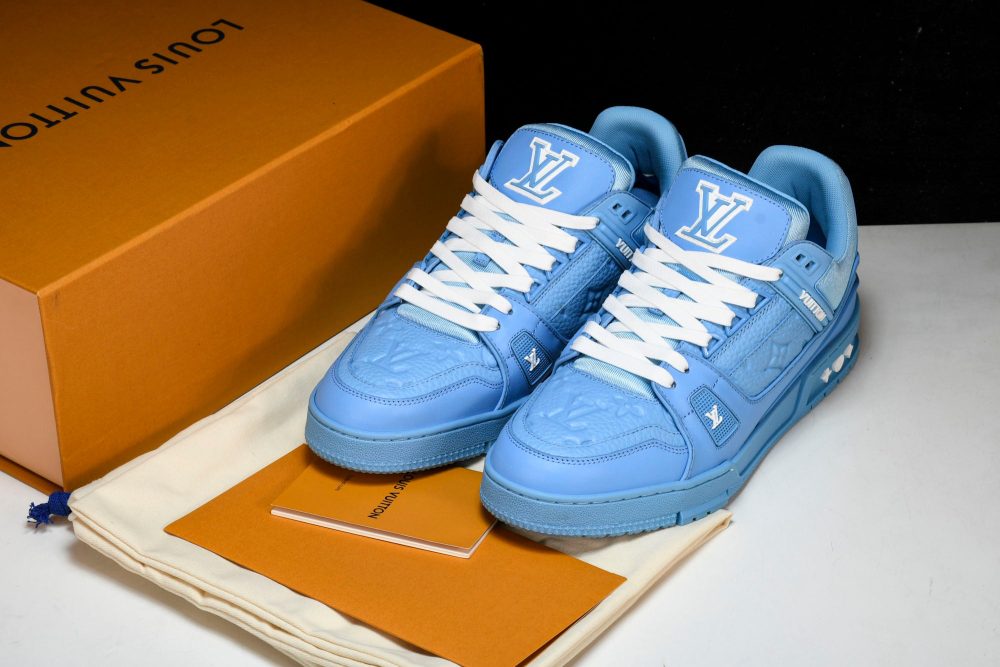 Louis Vuittоп Trainer Low 'Blue Embossed' - Image 22