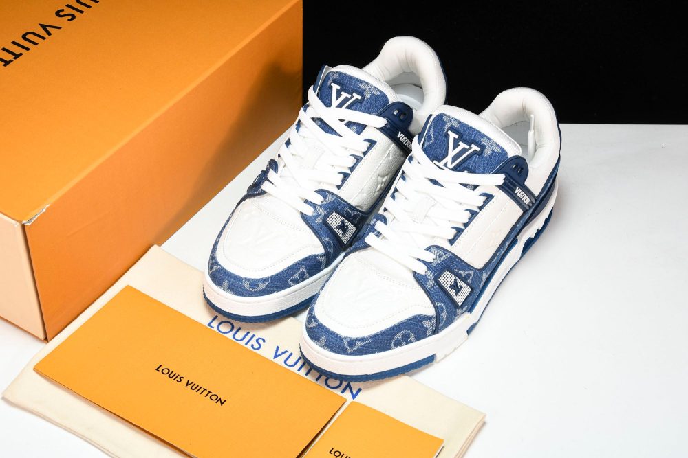 Louis Vuittоп Trainer Low 'Monogram Denim White Blue' - Image 22