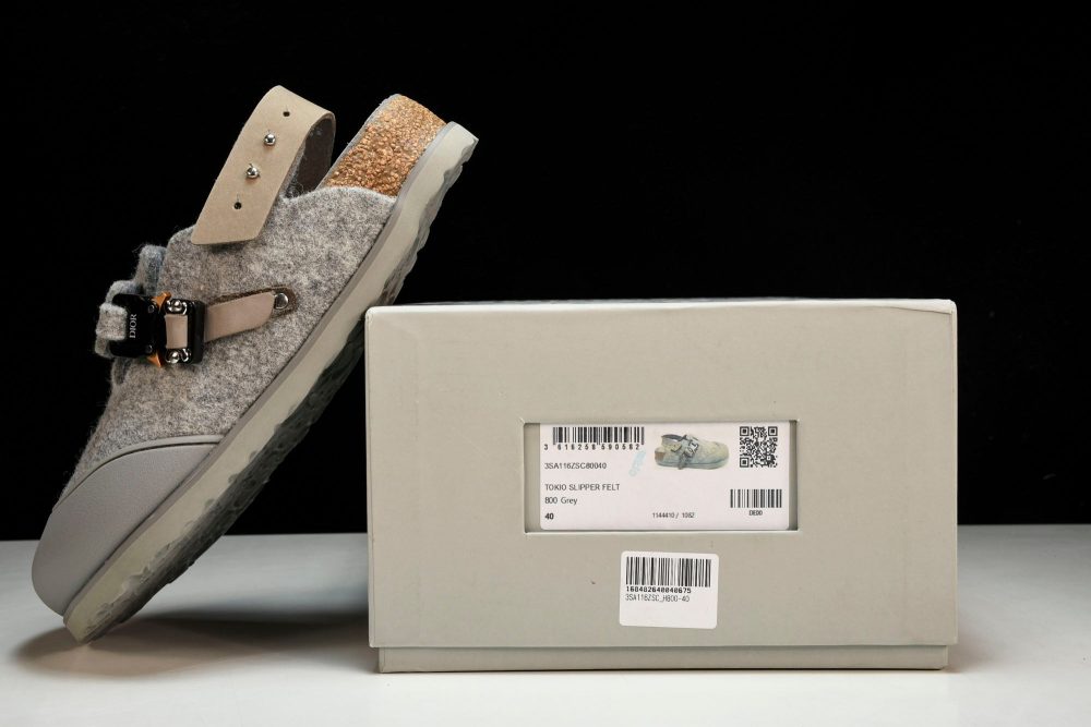 Birkenstock x D1or Tokio Mule Felted Wool 'Grey' - Image 23
