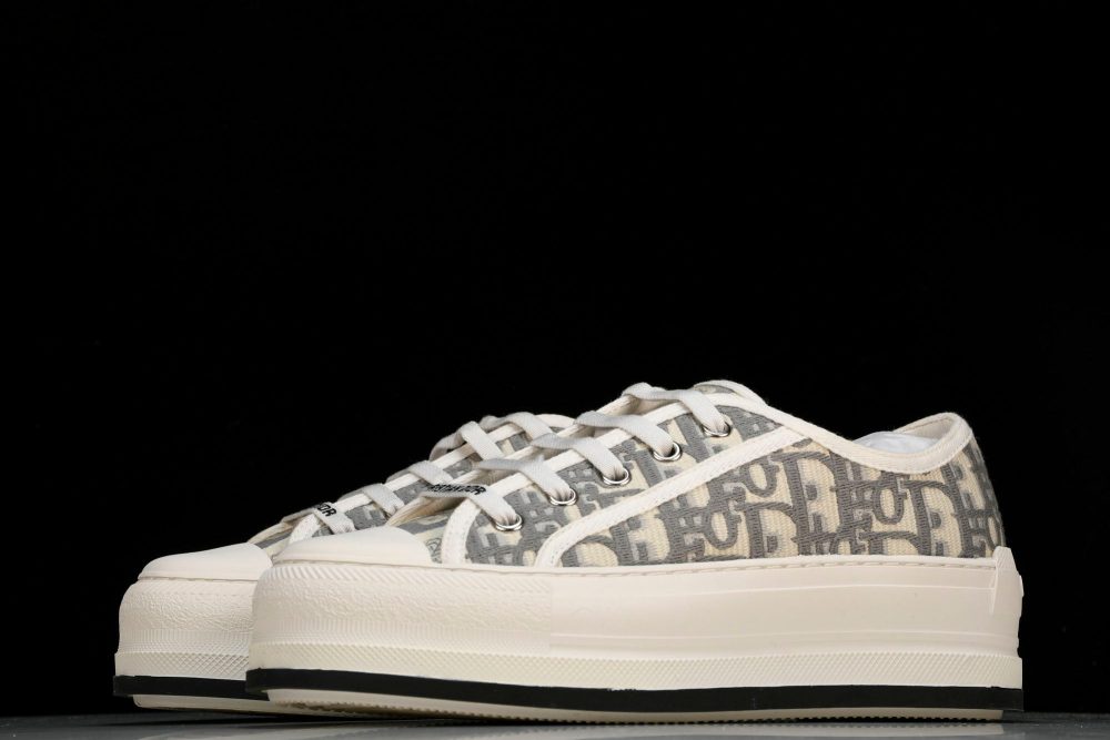 D1or Walk'N'D1or Platform Sneaker 'Oblique Grey' - Image 2