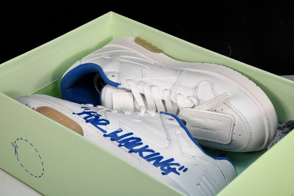 Off-White Out Of Office OOO Low Top "For Walking" - White Blue - Image 24