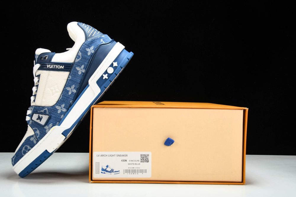 Louis Vuittоп Trainer Low 'Monogram Denim White Blue' - Image 25