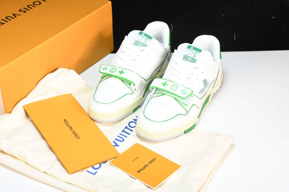 Louis Vuittоп Trainer Low Velcro Strap 'Green Mesh' - Image 25