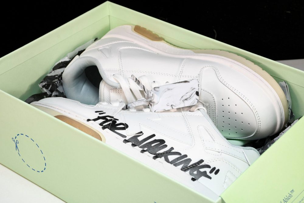 Off-White Out Of Office OOO Low Top "For Walking" - White Black - Image 25