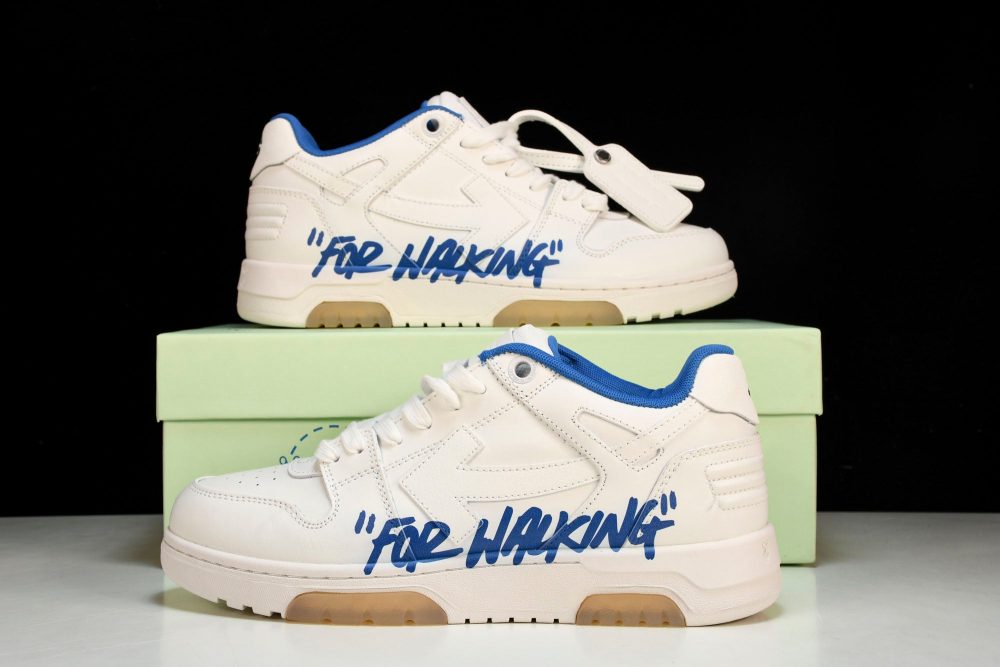 Off-White Out Of Office OOO Low Top "For Walking" - White Blue - Image 25