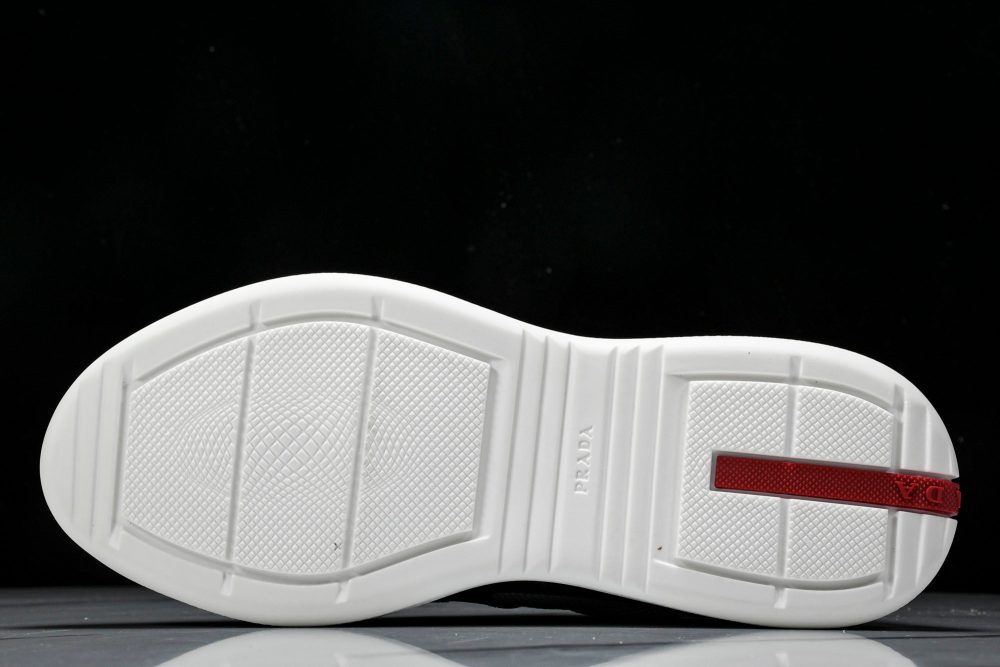 Prada America's Cup Sneaker 'Black Silver White' v1 - Image 5