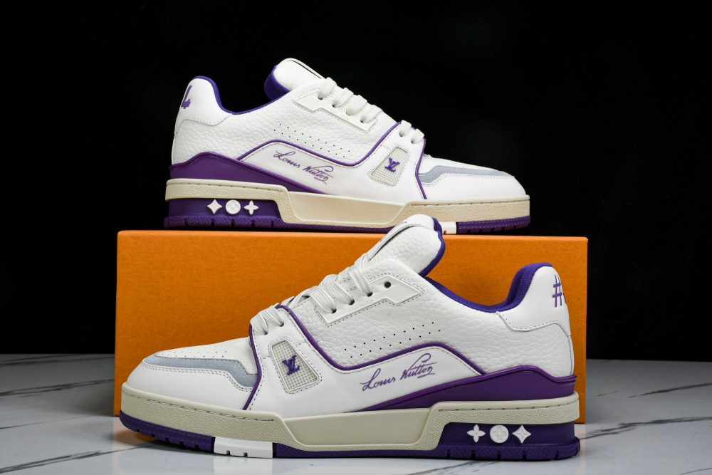Louis Vuittоп Trainer Low 'Signature White Violet' - Image 23