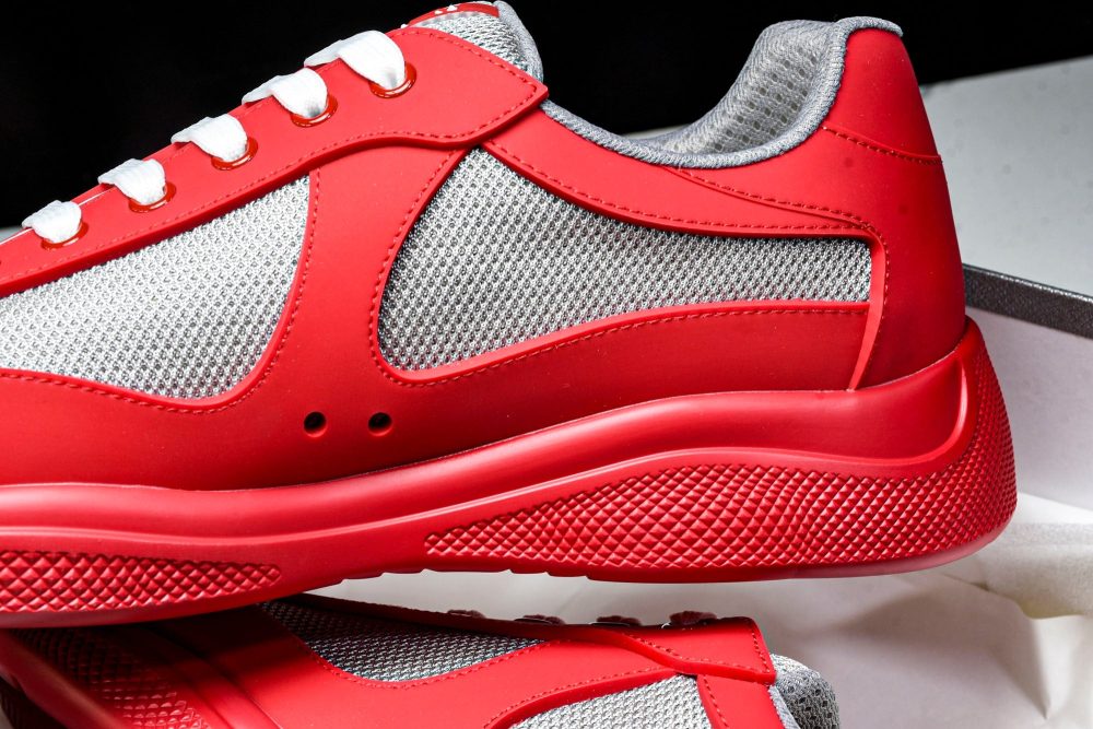 Prada America's Cup Sneaker Soft Rubber 'Red' - Image 36