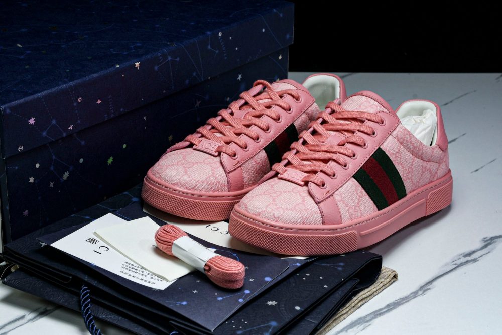 Guссi Ace Web 'Pink Monogram' - Image 20