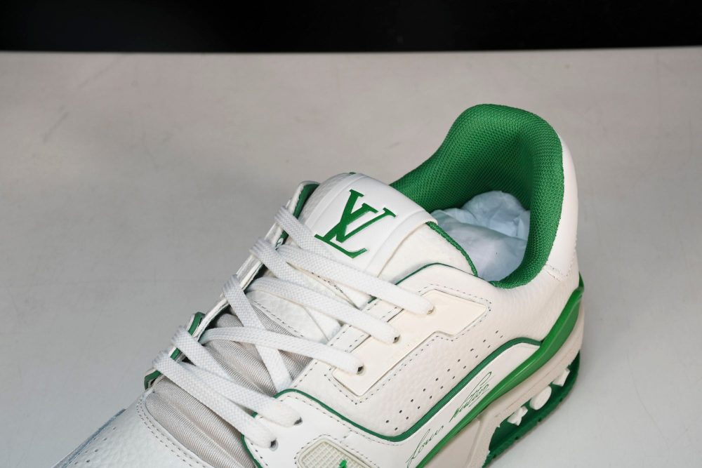 Louis Vuittоп Trainer Low 'Signature White Green' - Image 9