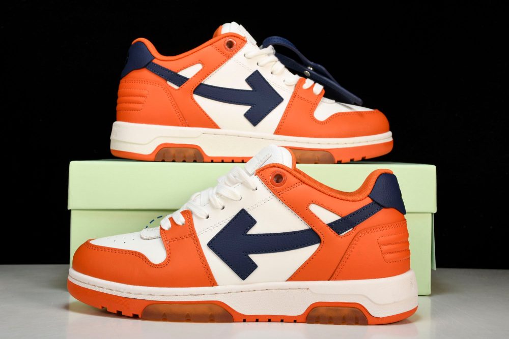 Off-White Out Of Office OOO Low Top 'Orange White Blue' - Image 28