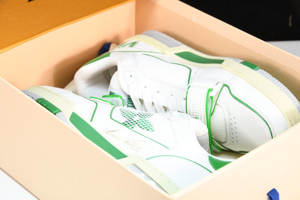 Louis Vuittоп Trainer Low Velcro Strap 'Green Mesh' - Image 26