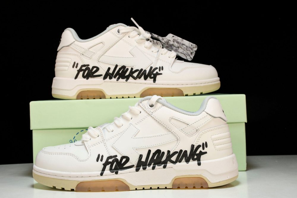 Off-White Out Of Office OOO Low Top "For Walking" - White Black - Image 26