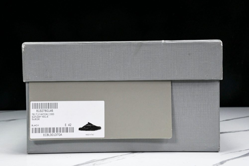 Вirkenstock x Вalenciaga Sunday Mule Suede 'Black' - Image 21