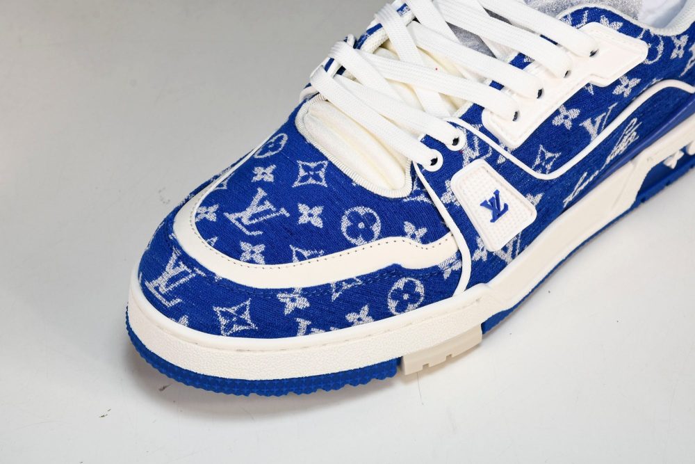 Louis Vuittоп Trainer Low 'Blue Monogram Textile' - Image 9