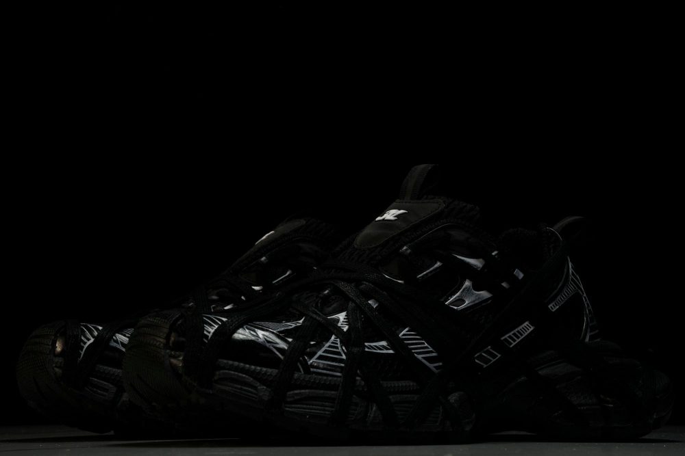 3XL Sneaker Extreme Lace 'Black Silver' - Image 2