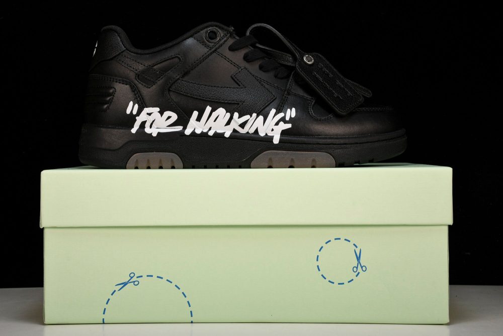 Off-White Out Of Office OOO Low Top "For Walking" - Black White - Image 27