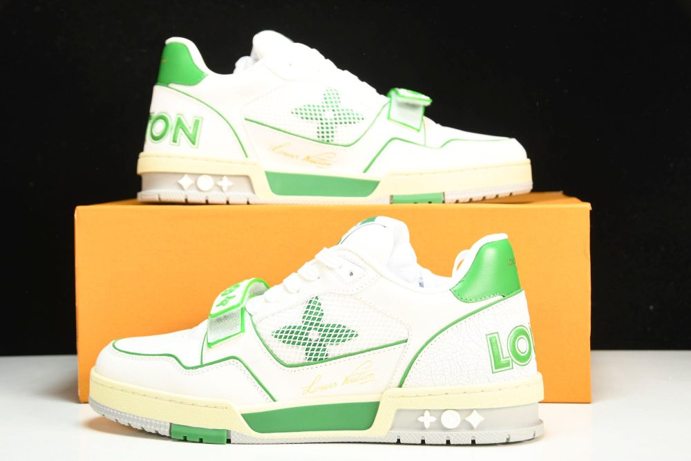 Louis Vuittоп Trainer Low Velcro Strap 'Green Mesh' - Image 27