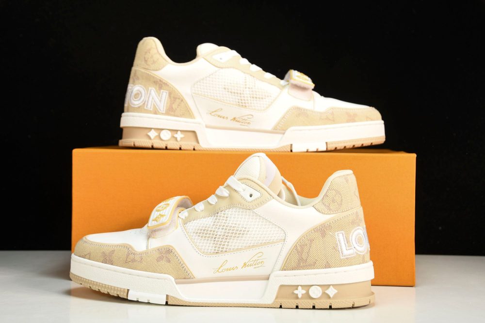 Louis Vuittоп Trainer Low Velcro Strap 'Monogram Denim Beige' - Image 27